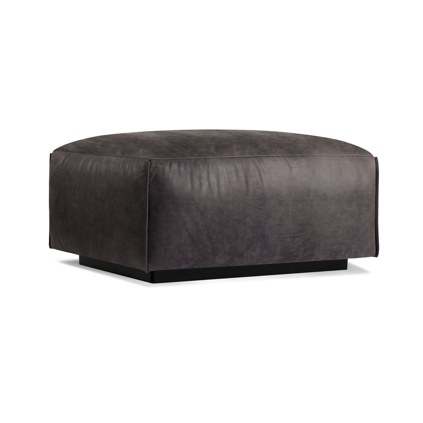 Cleon Leather Ottoman