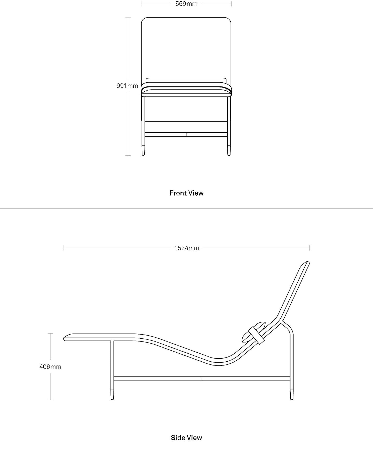 Deep Thoughts Leather Chaise Lounge