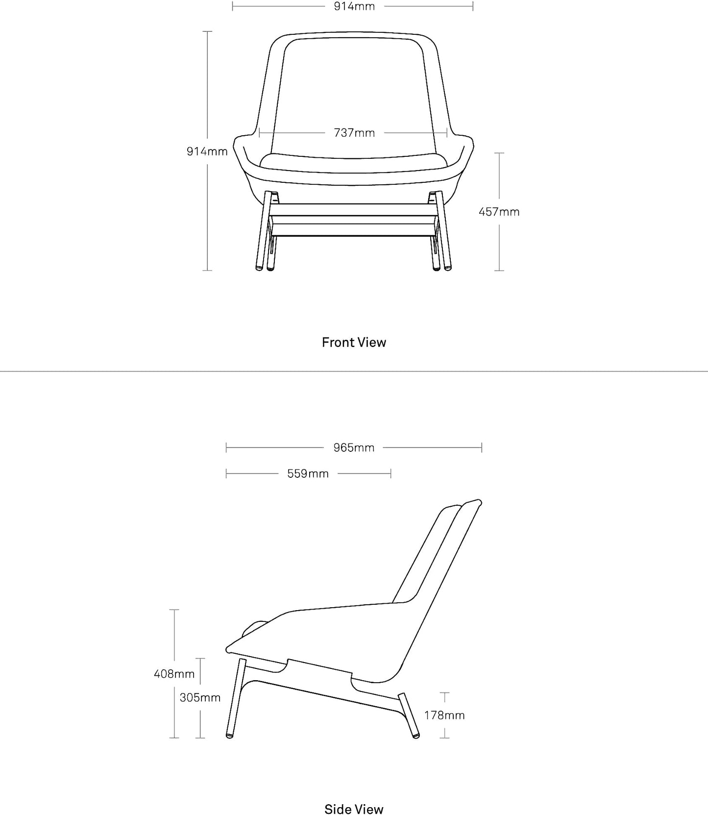 Field Leather Lounge Chair