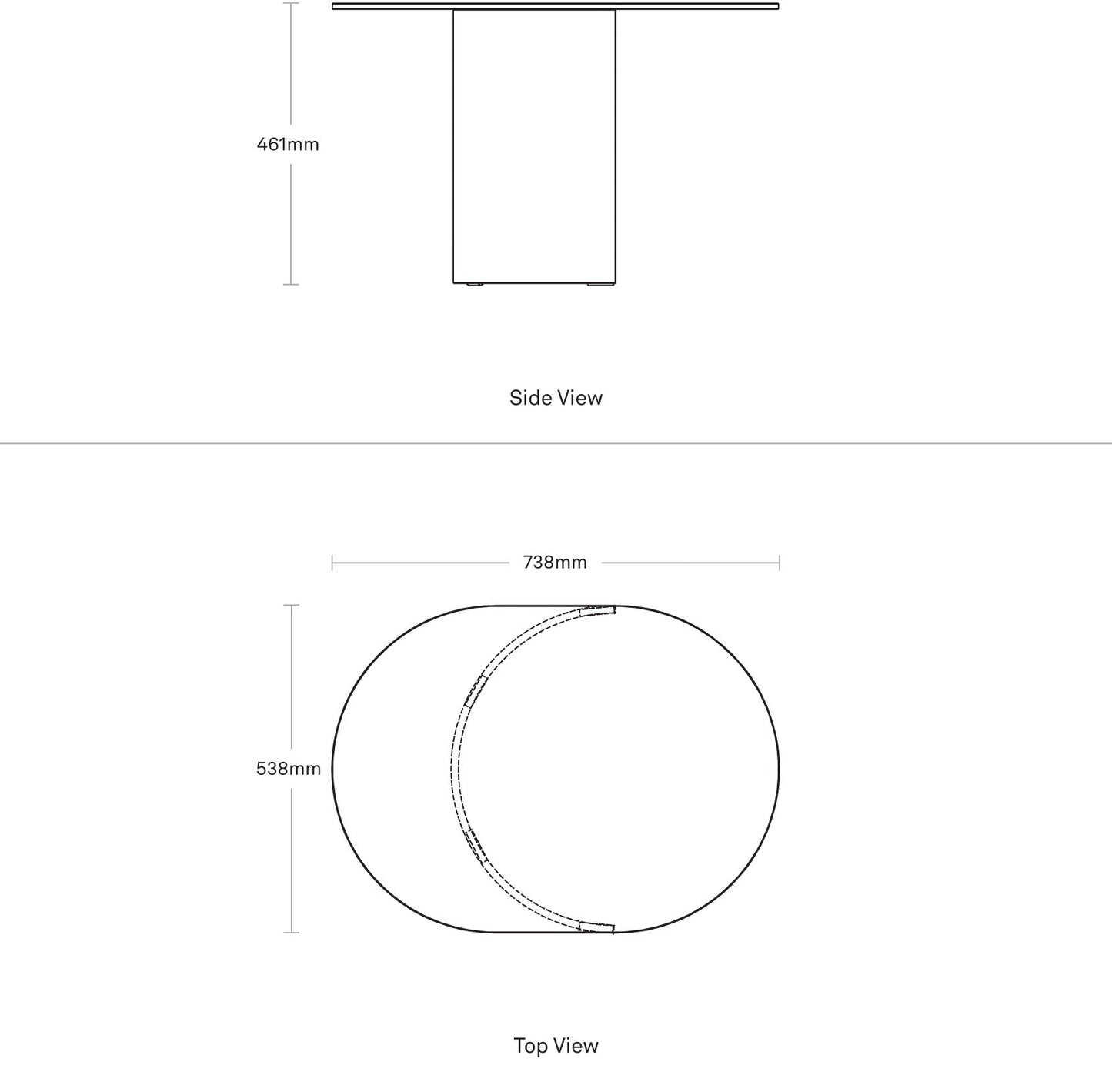 Half Past Large Side Table