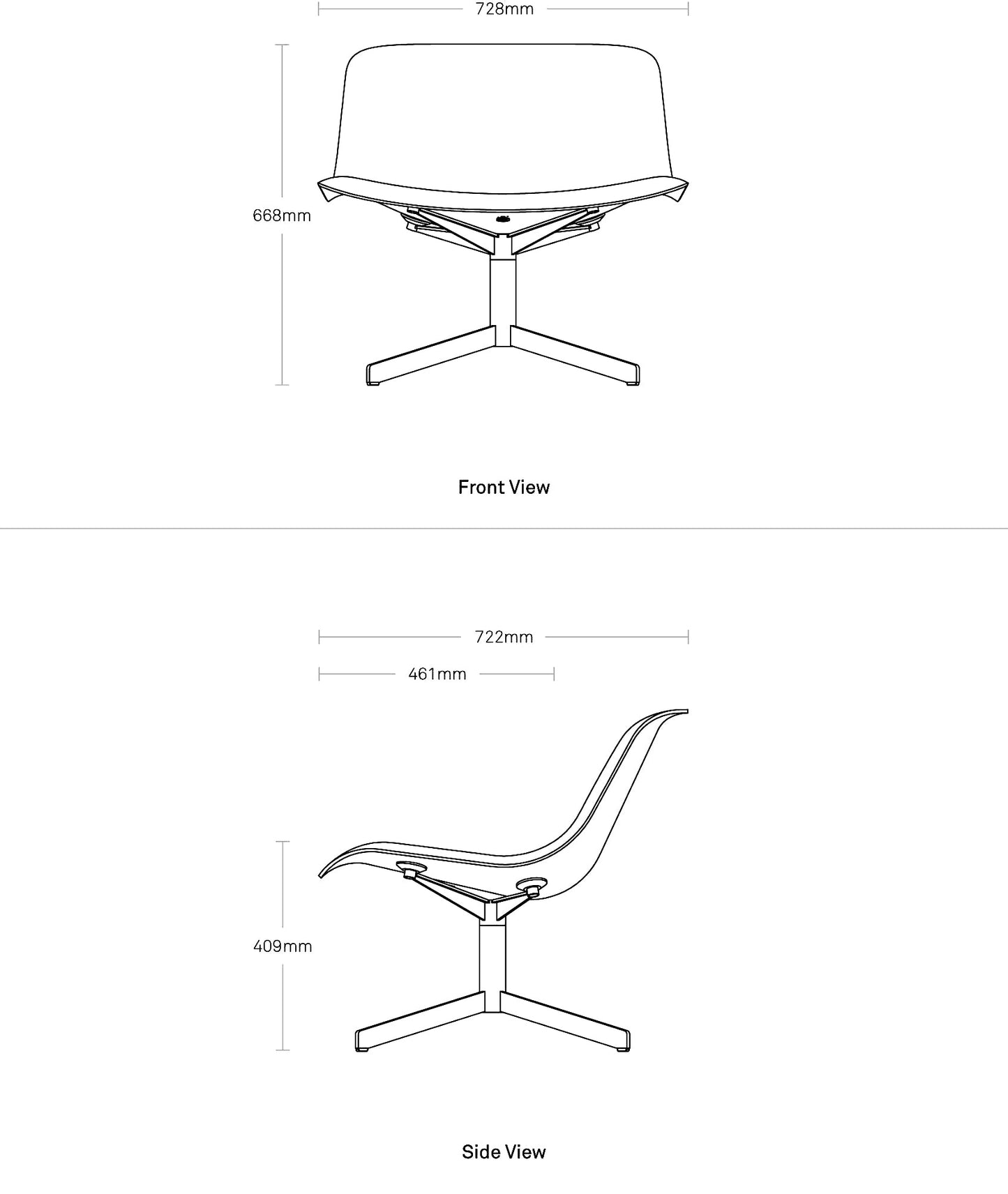 Nonesuch Timber Swivel Lounge Chair