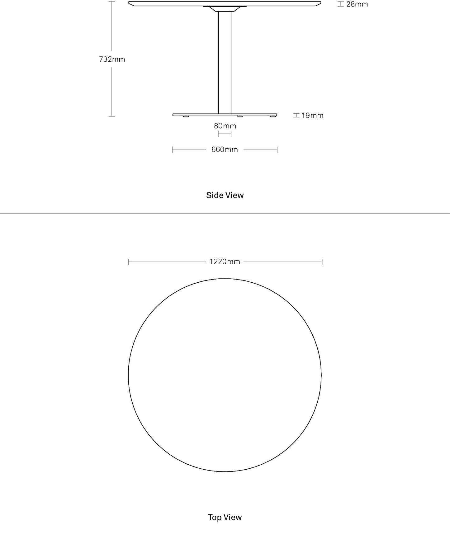 Easy Medium Dining Table