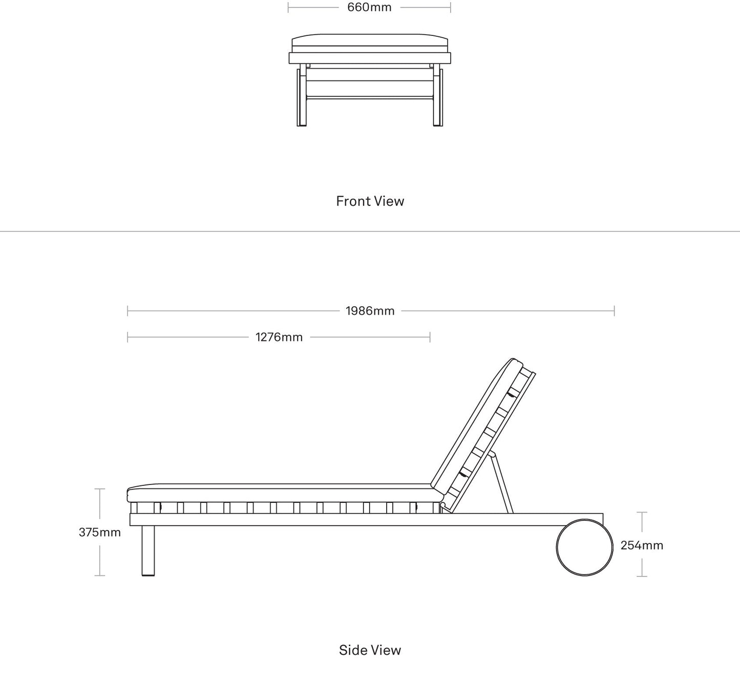Perch Outdoor Sunlounger