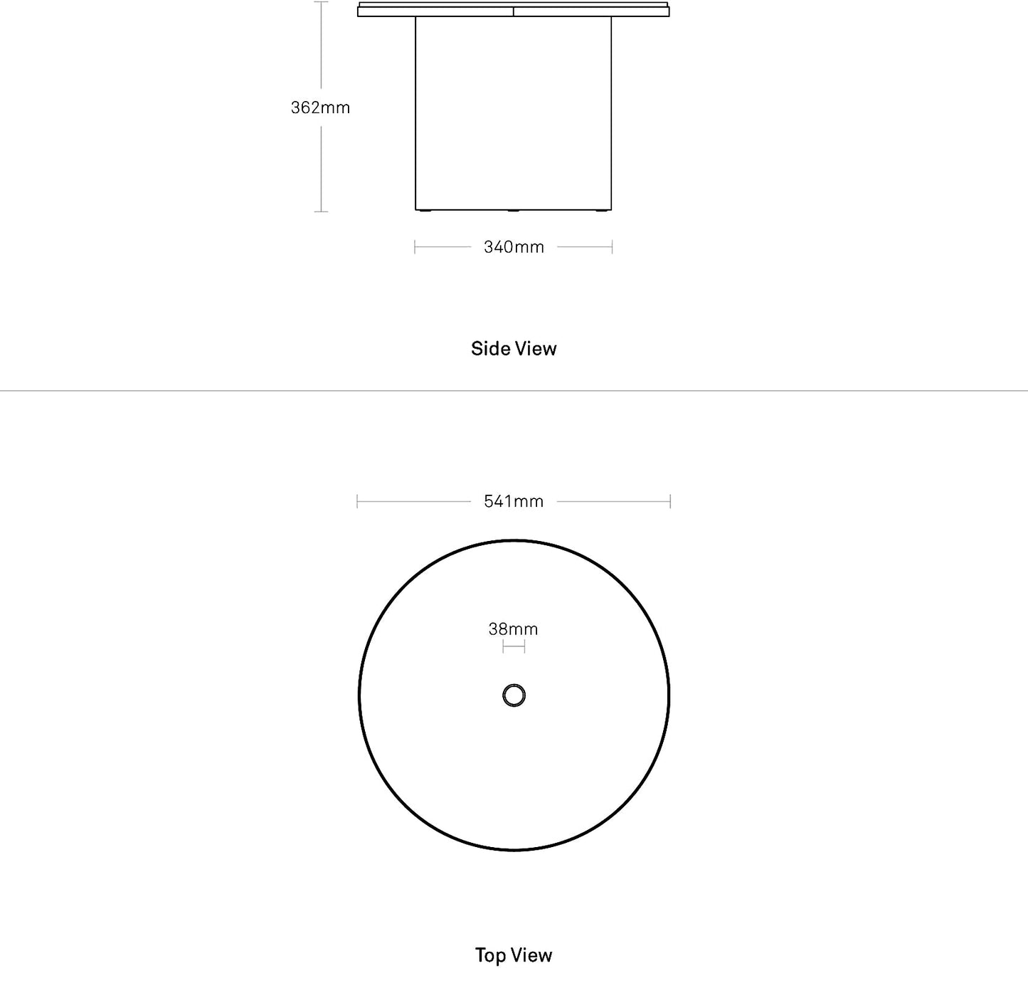 Plateau Medium Table