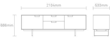 Series 11 2 Door / 2 Drawer Console