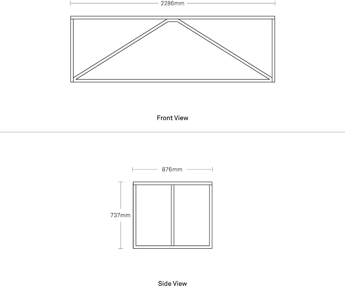 Strut X-Large Table