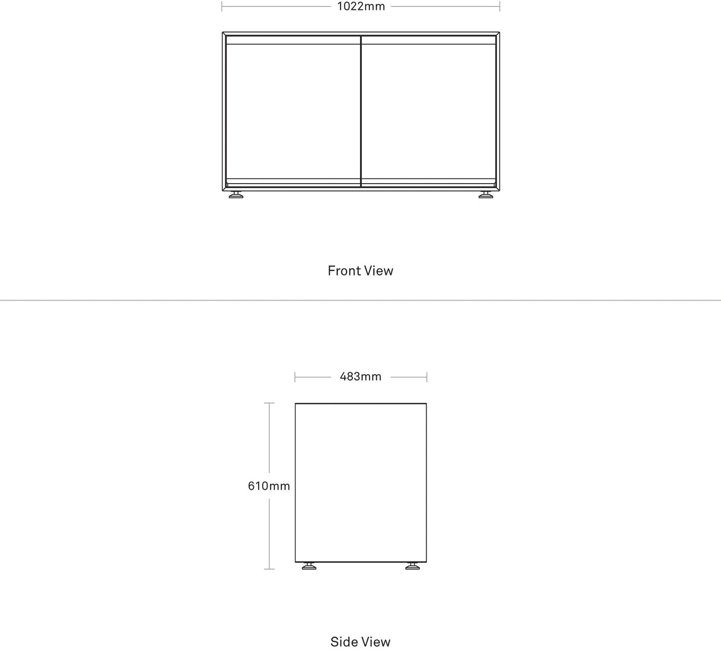 Superchoice 2 Door Credenza