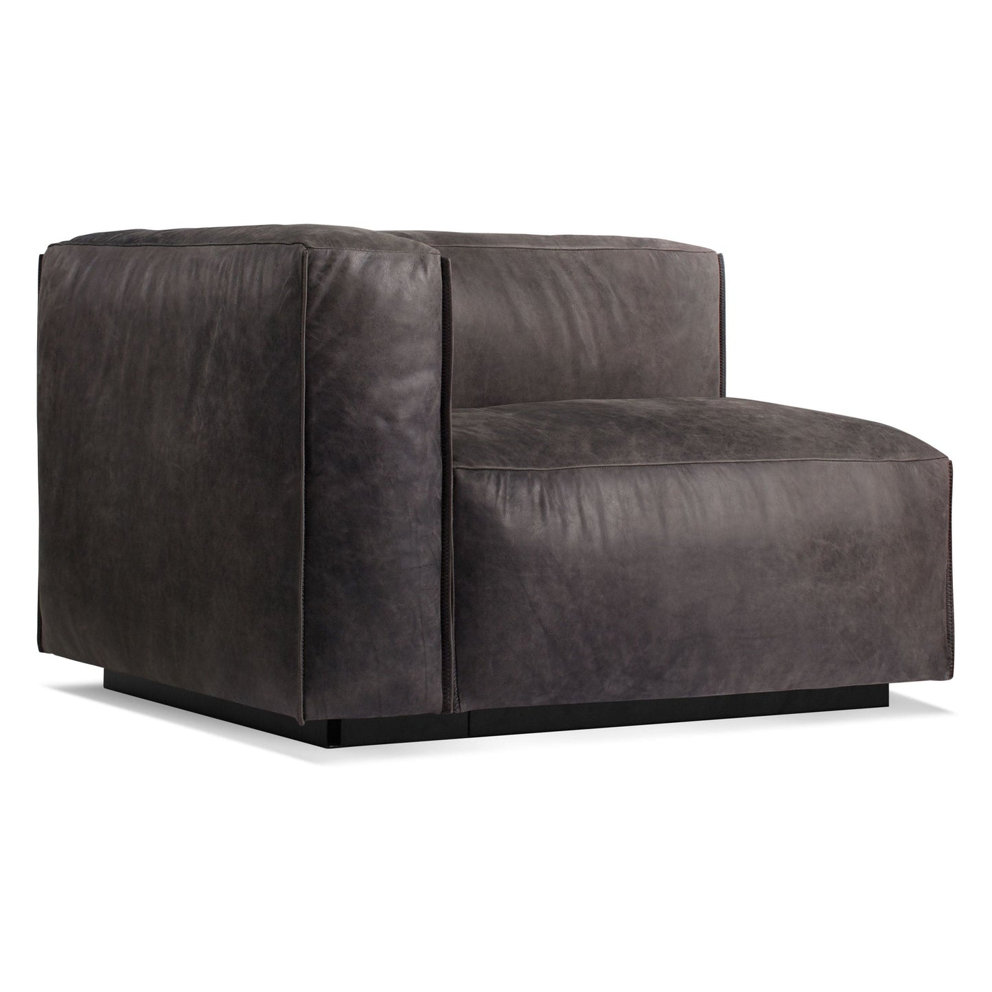 Cleon Left Arm Leather Lounge Chair