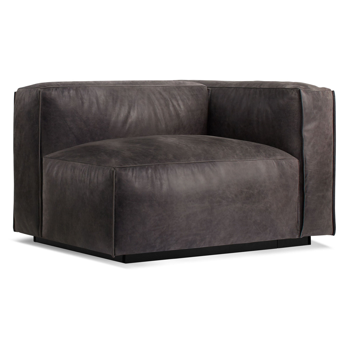 Cleon Right Arm Leather Lounge Chair