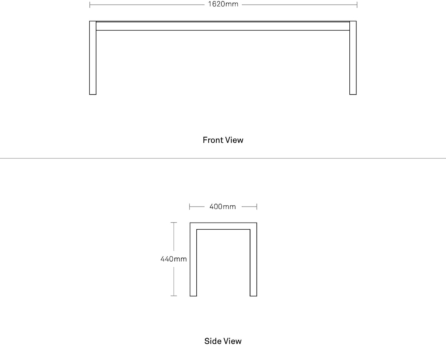 Skiff Outdoor Bench