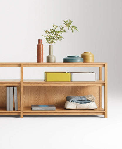 Open Plan Long and Low Bookcase