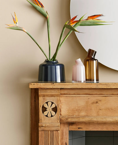 Variant Medium Glass Vase - Amber