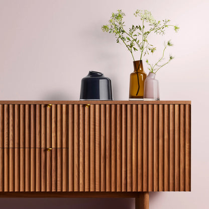 Variant Medium Glass Vase - Amber