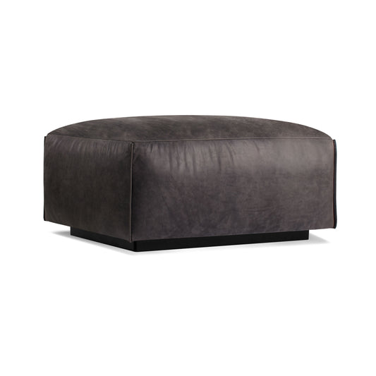 Cleon Leather Ottoman