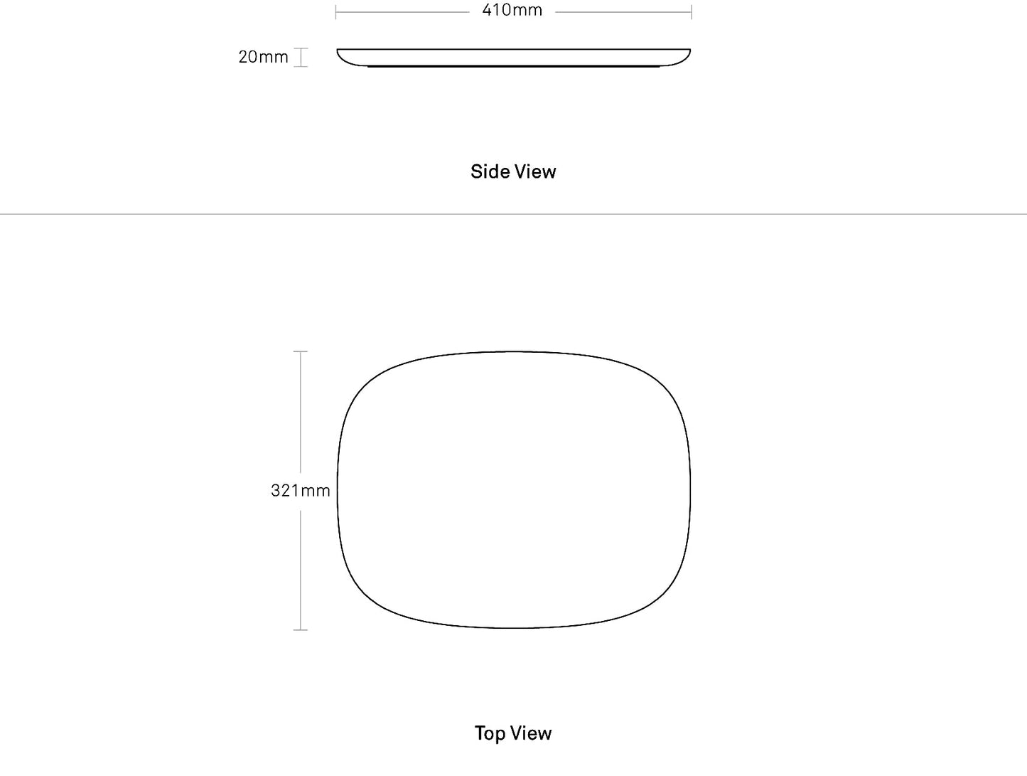 Delicious Medium Marble Tray