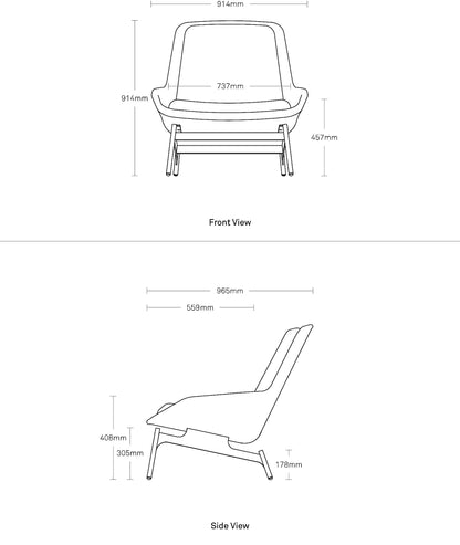 Field Leather Lounge Chair