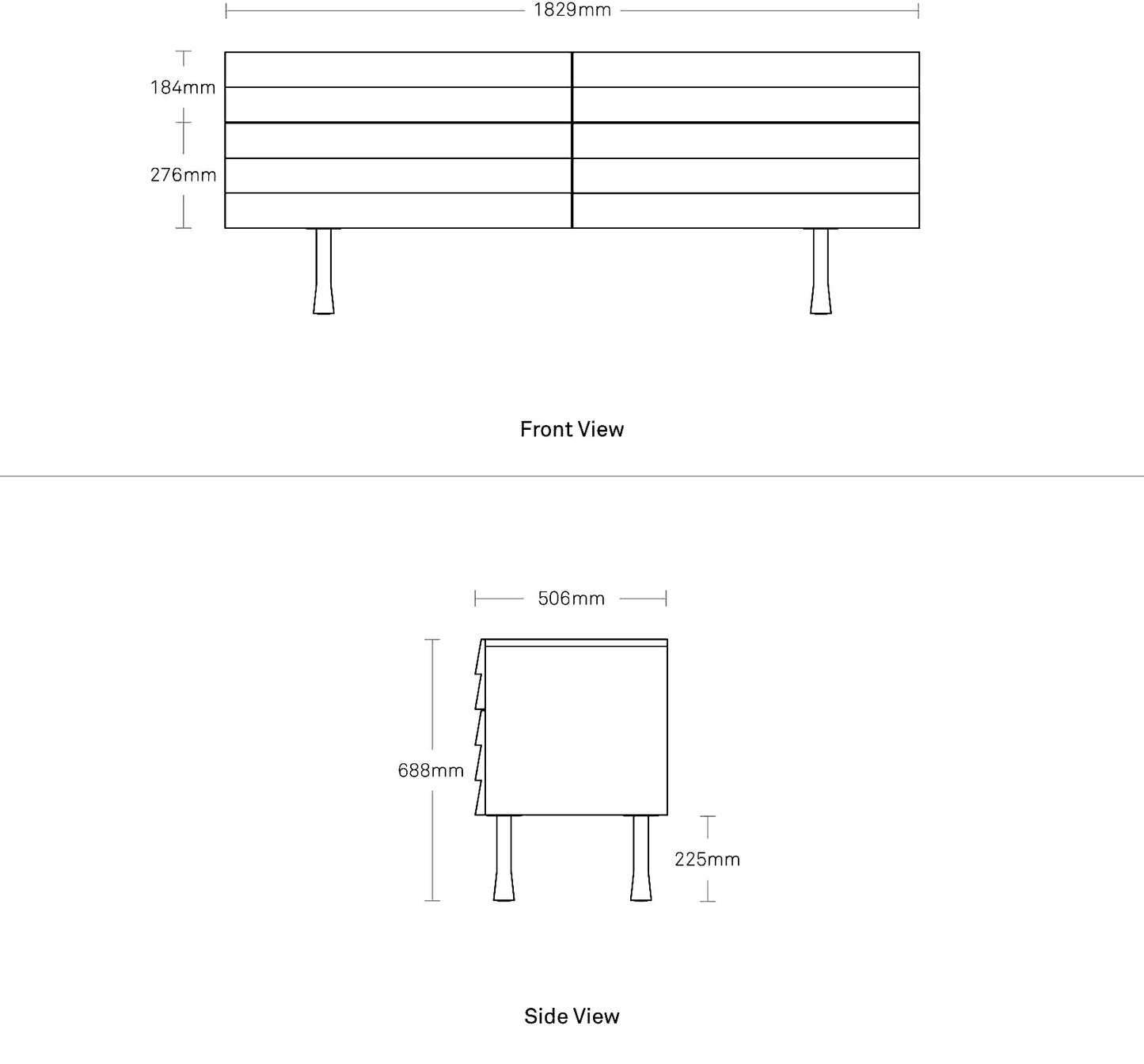 Lap 4 Drawer Dresser