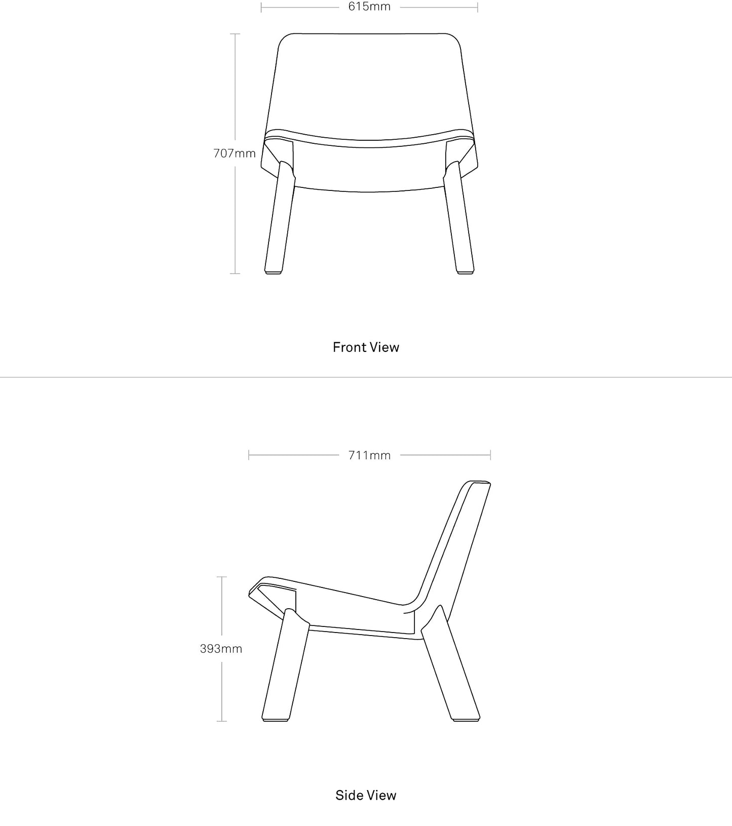 Neat Velvet Lounge Chair