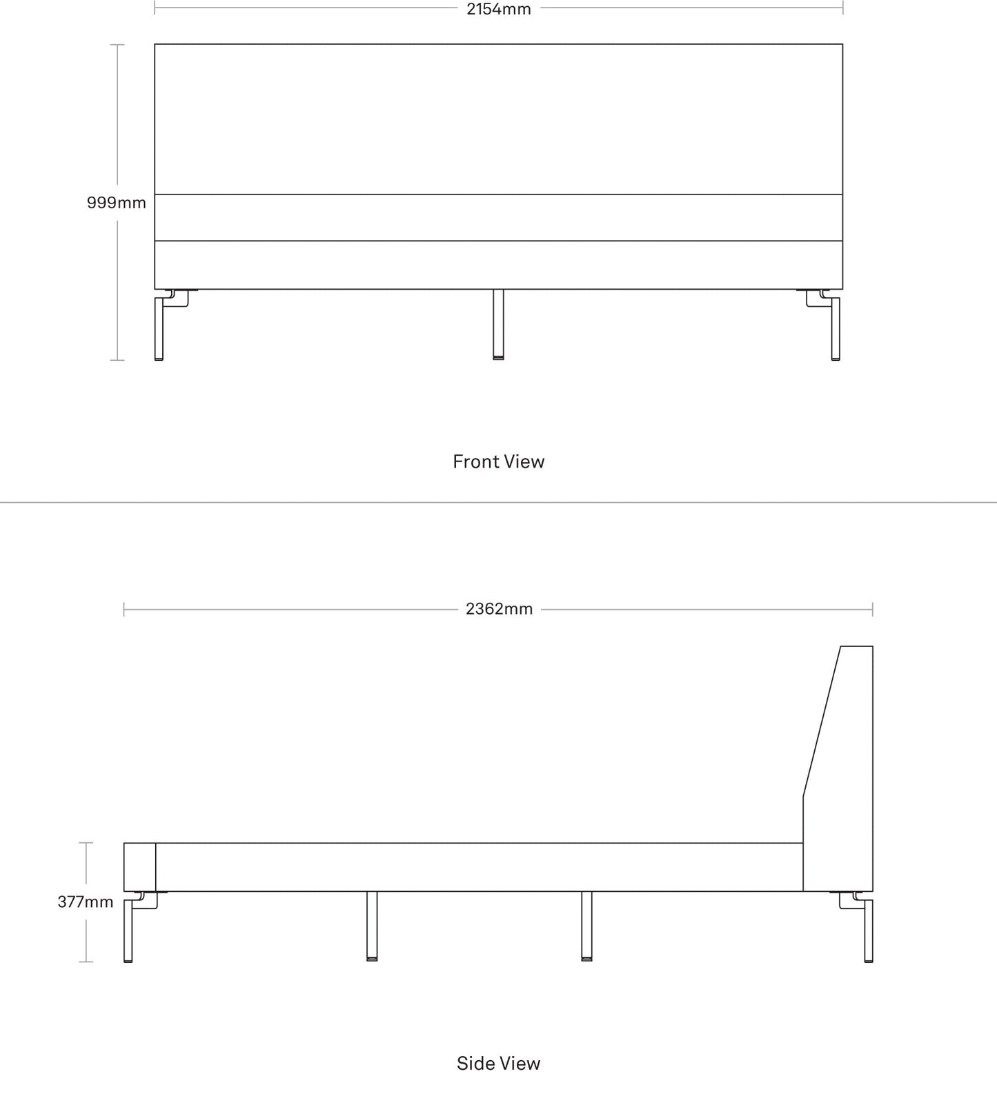 New Standard Velvet US King Bed