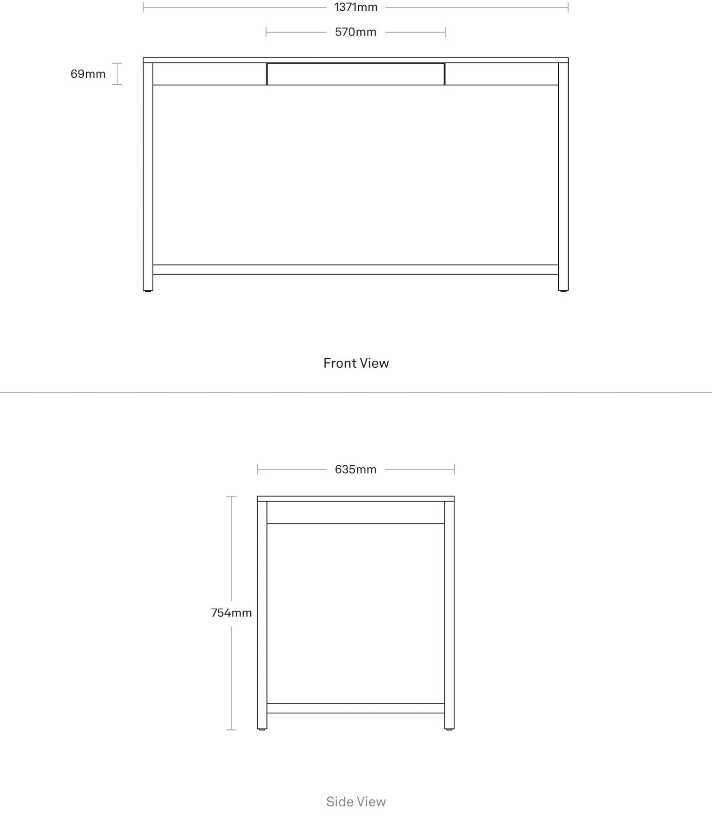 Open Plan Large Desk