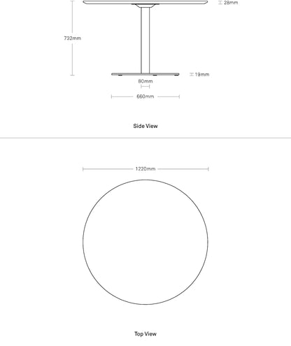 Easy Medium Dining Table