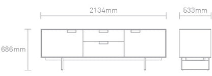 Series 11 2 Door / 2 Drawer Console