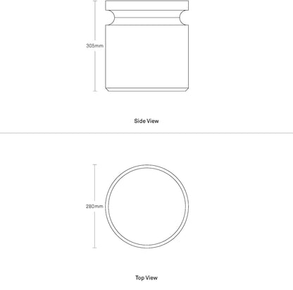 Turn Low Side Table