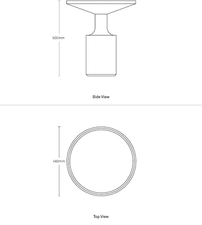 Turn Tall Side Table