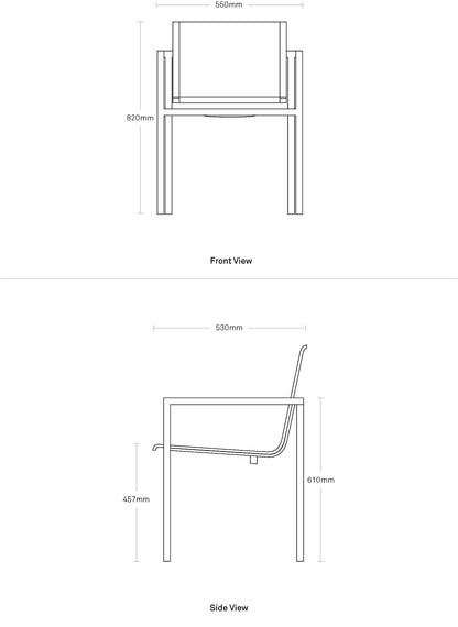 Skiff Outdoor Stacking Chair